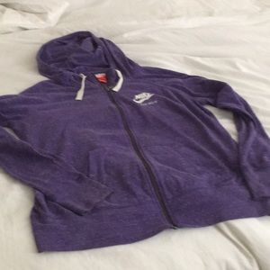 Nike light hooded sweatshirt purple
